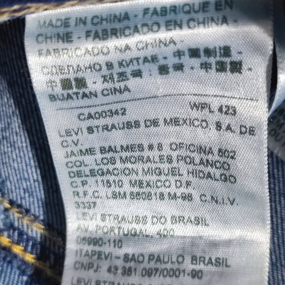 Levi's jeans women's size W26/L32 denim blue colour slim fit straight leg jeans - Picture 7 of 13